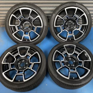 genuine-21-rolls-royce-black-badge-alloy-wheel-set-carbon-fibre-design-oem-for-dawn-wraith-ghost